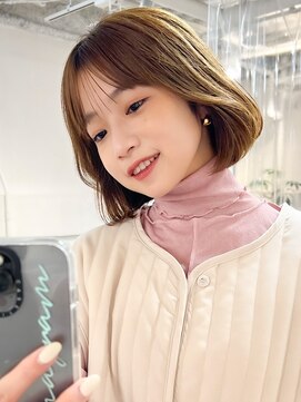 フォト 新宿三丁目(foto) くびれヘア/アプリコットオレンジ/ミディアム/新宿