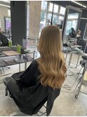 一回ブリーチでミルクティーベージュ