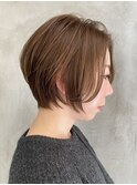 調布ショートボブレイヤーボブ切りっぱなしボブショートカット