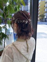 エアー 銀座タワー(AIR)&nbsp;【藤岡】柔らかさ引き立つパールアレンジ