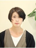 髪質改善前髪カットレイヤーカットハンサムショート
