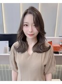 顔周り/小顔/レイヤー/髪質改善/韓国風巻き/ミルクティー/札幌