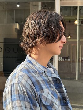 コク 千葉駅西口(COQU) メンズミディアム×パーマ【木村優希】