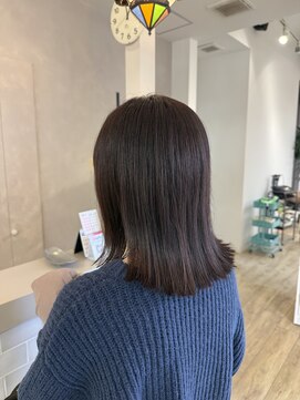 冬透明感ラベンダーグレージュ/艶カラー/20代/30代/知立/刈谷