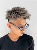 フルメッシュウェーブバングジェットモヒカンアップバング