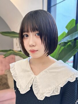 サンド 大阪梅田(sand) ココアベージュ/オリーブグレー/小顔/大阪/梅田/レイヤーボブ