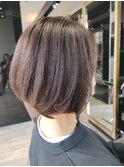 透明感ショートボブ　