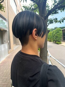 ザ ブリンク(THE BLINK) 爽やか男子のサラ髪ハイライトカラー センターパート