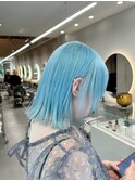 表参道ハイトーンカラーシルバーホワイトブロンドブリーチ2回