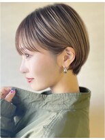 ケーズヘアー 津田沼SHORE店(K's Hair)&nbsp;夏カラー×ハイライトカラー/大人ショート/髪質改善/透明感