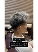 シルバーアッシュスキンフェード