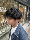 シャドウパーマ/波巻きパーマ/プードルパーマ/メンズカット