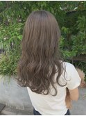 【LAIDBACK】透明感たっぷり透け感グレージュ!韓国人風/韓国ヘア