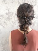 【neolive nico 大井町店】 結婚式 ゆる編みおろしヘアセット