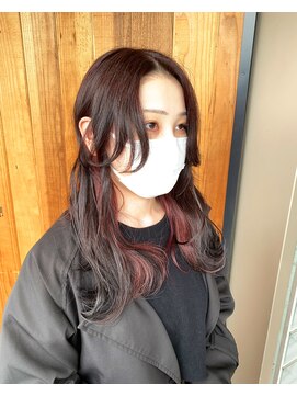 マドラス(MADRAS) インナーカラー×赤