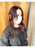 インナーカラー×赤