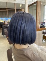 ラ メール ヘア デザイン(La mer HAIR DESIGN) ブルー×ボブ