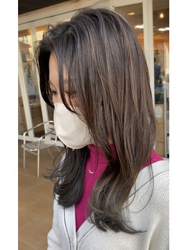 ヘアスペース エーアイアール(Hair Space A.I.R) ブリーチなし(今回は)グレージュ