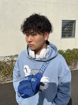 マール 矢場町(MARL) メンズプードルパーマ波巻きスパイラル