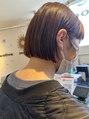 ネオリーブ モカ 川崎チネチッタ店(Neolive mocca) ギリギリボブかわいいですよね。暖色とも相性バッチリです