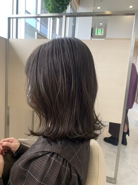 アドラーブル 長岡リバーサイド千秋店(adorable) 大人可愛い外ハネミディ×オリーブベージュ