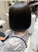 ボブ*髪質改善トリートメント*地毛風カラー*白髪染め<西宮北口>