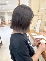 モリオ フロム ロンドン サッポロファクトリー店(morio FROM LONDON)&nbsp;【morio】札幌ボブ　ぱつっと外ハネグレージュボブ