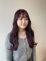 サラ ビューティー サイト 古賀店(SARA Beauty Sight)&nbsp;暖色系カラー/ピンクバイオレット/ゆるふわコテ巻き