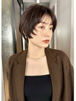 シア(SHEA gakugeidaigaku)&nbsp;暗髪マッシュショート/大人髪/アッシュカラー/30代40代50代