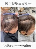 白髪ぼかしヘアカラー