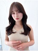 大人可愛いくびれレイヤーカット韓国ヘア/ショコブランジュ