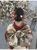 和装にぴったり!すっきりシニヨン