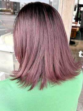 トリニティ(trinity) 髪質改善カラー・カシスピンク【豊見城・糸満・南風原】