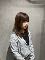 ラック(LUCK)&nbsp;ベージュ/船橋/くすみベージュ/細めハイライト