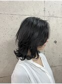 ミディアムワンカールパーマ