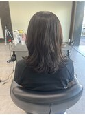 大人女子　暗めカラー　透明感　トリートメント