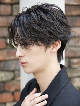 ルーシー 川越(LUCEY) センターパートフェザーパーマシャドウパーマメンズパーマ