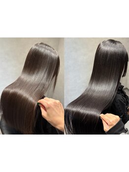 こだわりのトリートメントで髪質改善♪あなたに合わせた施術で髪の芯から潤い、艶やかな美髪へ。