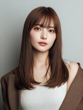 独自の高技術で自然なストレートヘアへの定着【鹿児島/天文館/髪質改善/デザインカラー】