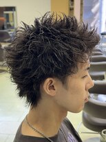 スイ 松戸(SUI)&nbsp;【坂本翔】スパイキーショートピンパーマ　松戸/メンズ