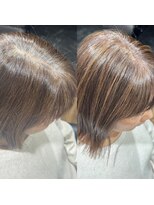 ハピネス クローバー 八木店(Happiness CLOVER)&nbsp;白髪ぼかしハイライト　グレーベージュ　30代40代50代60代