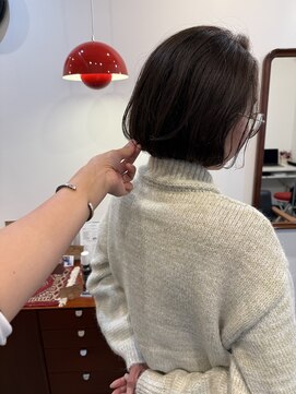 エヌヨンブンノイチ 茅ヶ崎(n1/4) 20代30代ミニボブレイヤー丸みボブ前髪ありボブ顔周りレイヤー