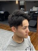 MEN’S/サーフカール/刈り上げセンターパート/表参道駅/青山 