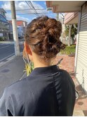 華やかお団子ヘア