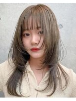 シノヤ 東根店(Shinoya)&nbsp;ミルクティーアッシュ/韓国風ロングレイヤー/20代30代40代