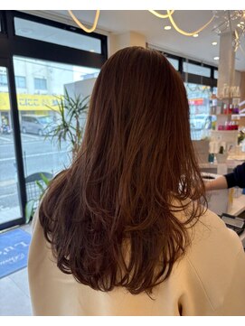 ルーチェココ ブラン(Lu'ce coco blanc) ラベンダーベージュ×ワンカールレイヤー5.6イメチェン