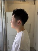 メンズカットスパイキーショートメンズフェード