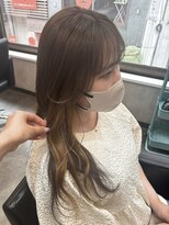 シルク(silk) ブラウン×ベージュ