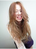 リラックスしたナチュラルロング