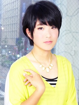 ヘア ジュレ ドゥ(hair jurer deux) 【ヘアジュレドゥ 松田】 黒髪女子マッシュショート